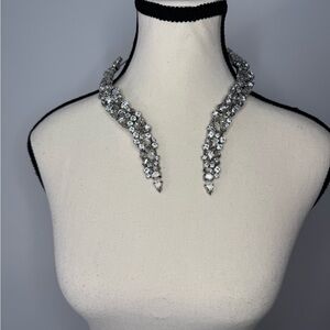 Elegant Silver Crystal Necklace